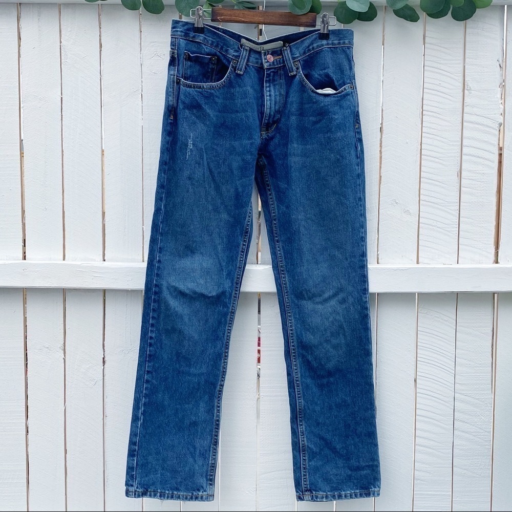 Freeworld Mens Straight Leg Jeans Blue Denim Medium Wash Size 31 Skate Style